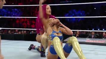 Sasha holding down Summer Rae for you