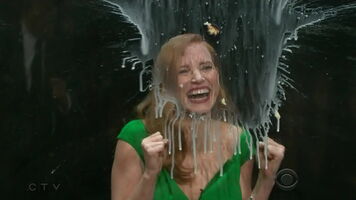 Jessica Chastain getting splashed and loving it!