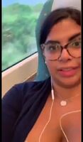 Sexy Latina on the Train