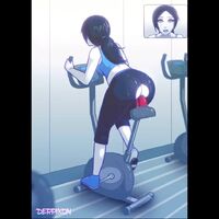 Wii Fit Trainer Having A Short Warmup Before The Brawl