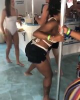 My friend Kelsey twerking on her last day in Jamaica part 2