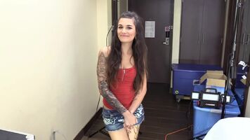 ExCoGi Hot tattooed brunette teen fucked