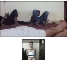 Man who was caught stealing at friend's birthday party gets stripped, tied and exposed online