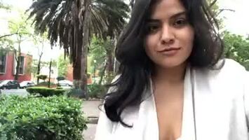 Indian girl shows off in park