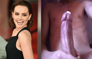 Daisy Ridley and a cumming cock